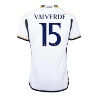 Real Madrid Federico Valverde #15 Hemmatröja 2023-24 Korta ärmar